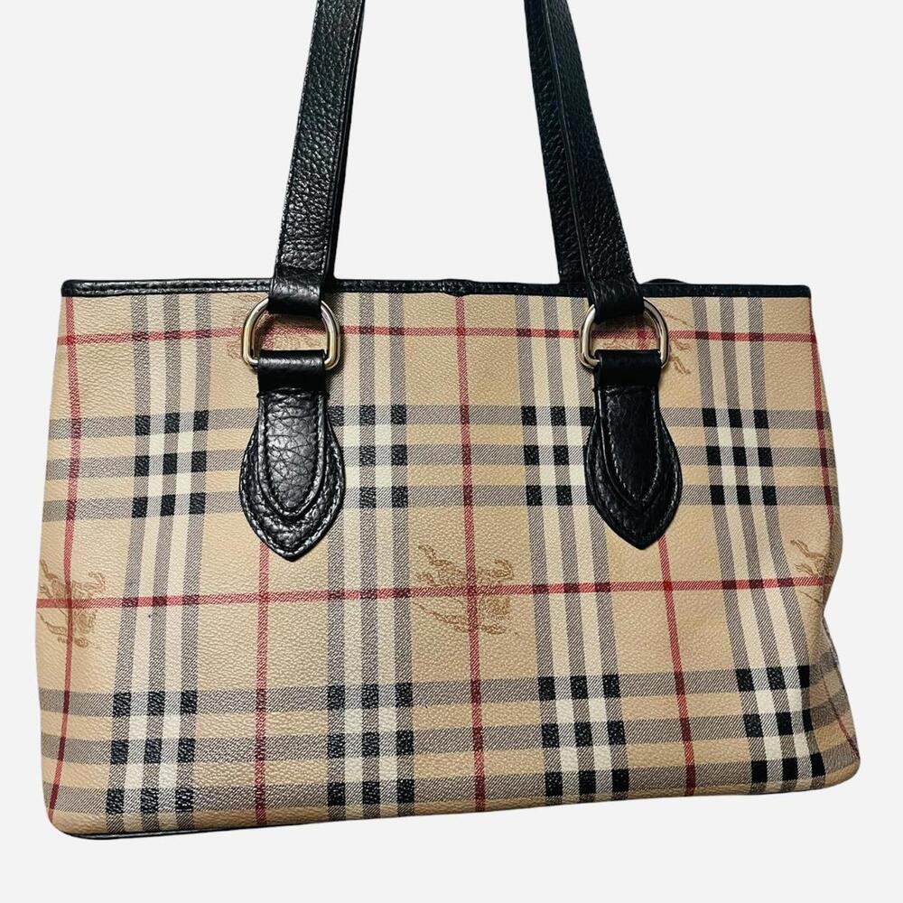 Burberry Check Coated Canvas Haymarket Check Y2K Tote ITTIVGRO58CAL.
